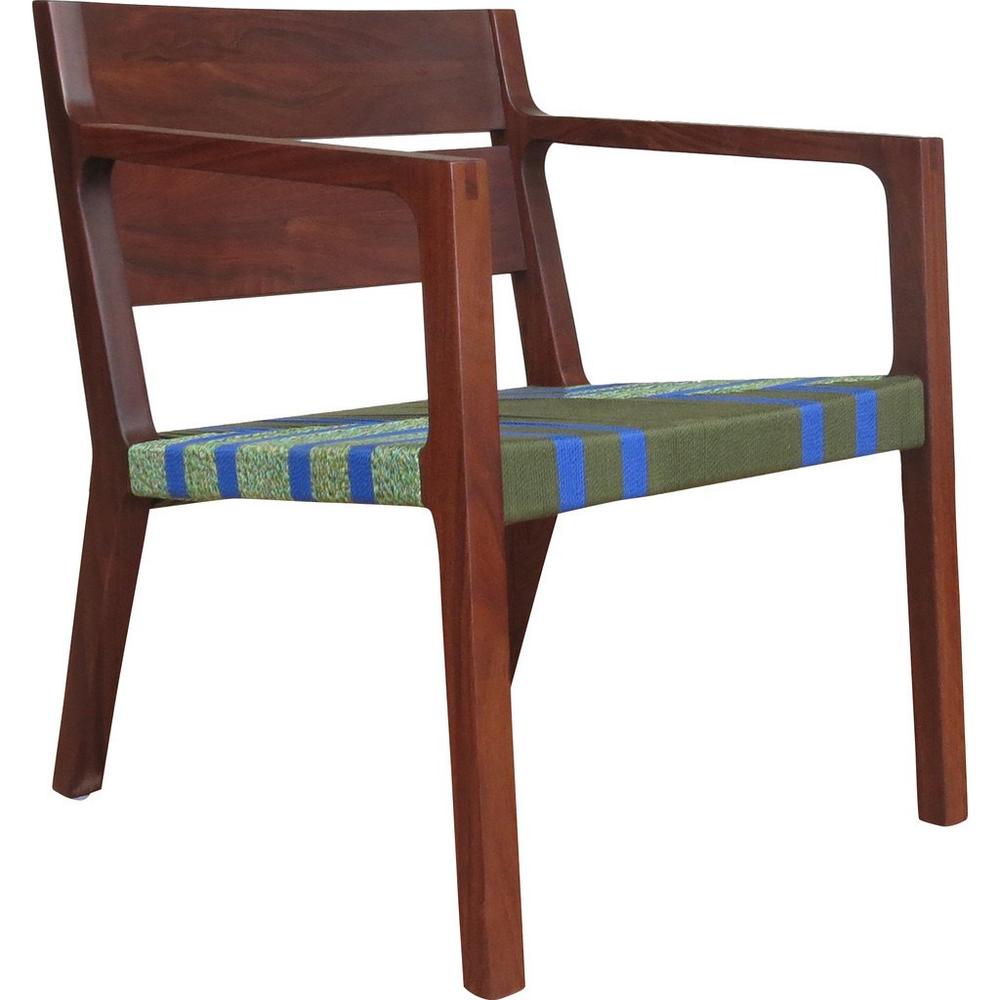 Masaya Managua Arm Chair - Handwoven And Rosita Walnut