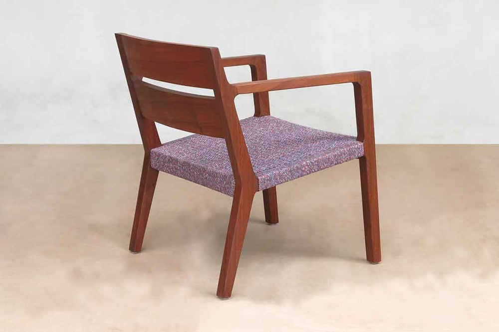 Masaya Managua Woven Manila Arm Chair - Vino Jaspe Blend