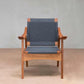 Masaya Izapa Woven Arm Chair - Charcoal