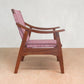 Masaya Izapa Arm Chair - Blended Burgundy Manila And Rosita Walnut