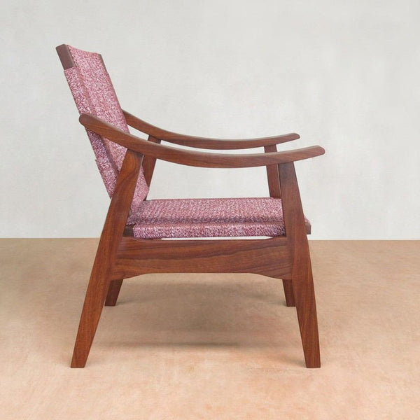 Masaya Izapa Arm Chair - Blended Burgundy Manila And Rosita Walnut