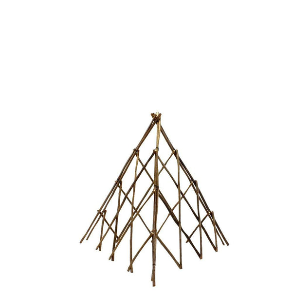 HomArt Pyramid Twig Trellis - Natural - Small-3