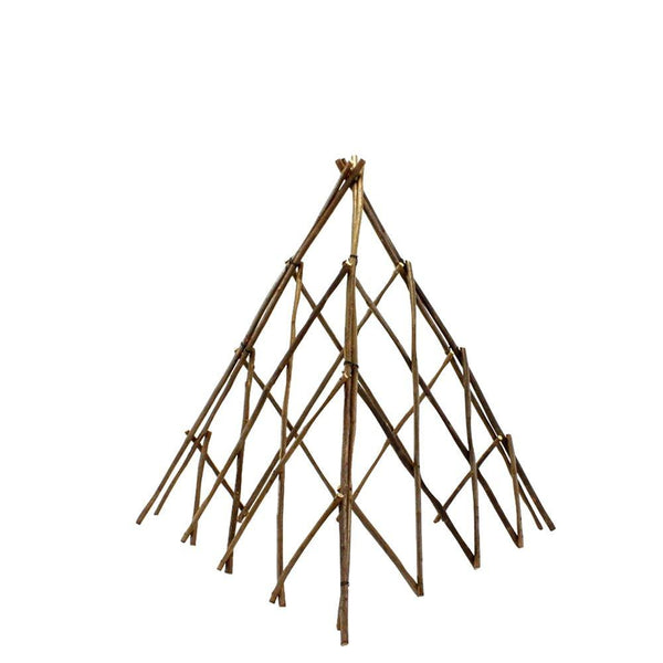 HomArt Pyramid Twig Trellis - Natural - Med-4