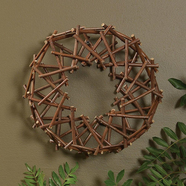 HomArt Willow Wreath - Small - Natural - Set of 6 - Feature Image | Modishstore | Wall Decor