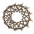 HomArt Willow Wreath - Small - Natural - Set of 6-2