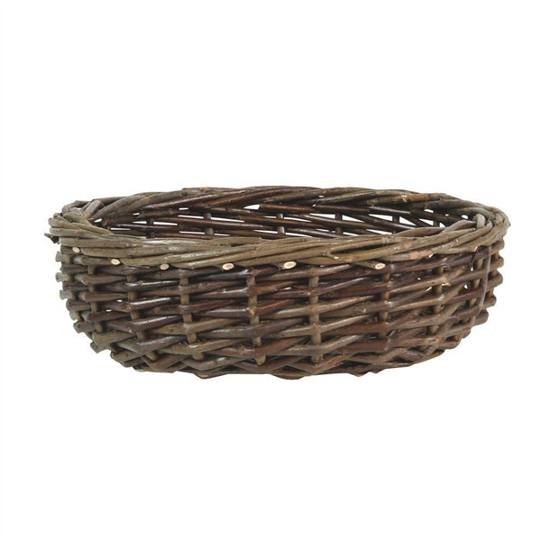 HomArt Willow Baskets Low Round - Set of 3 - Natural-3