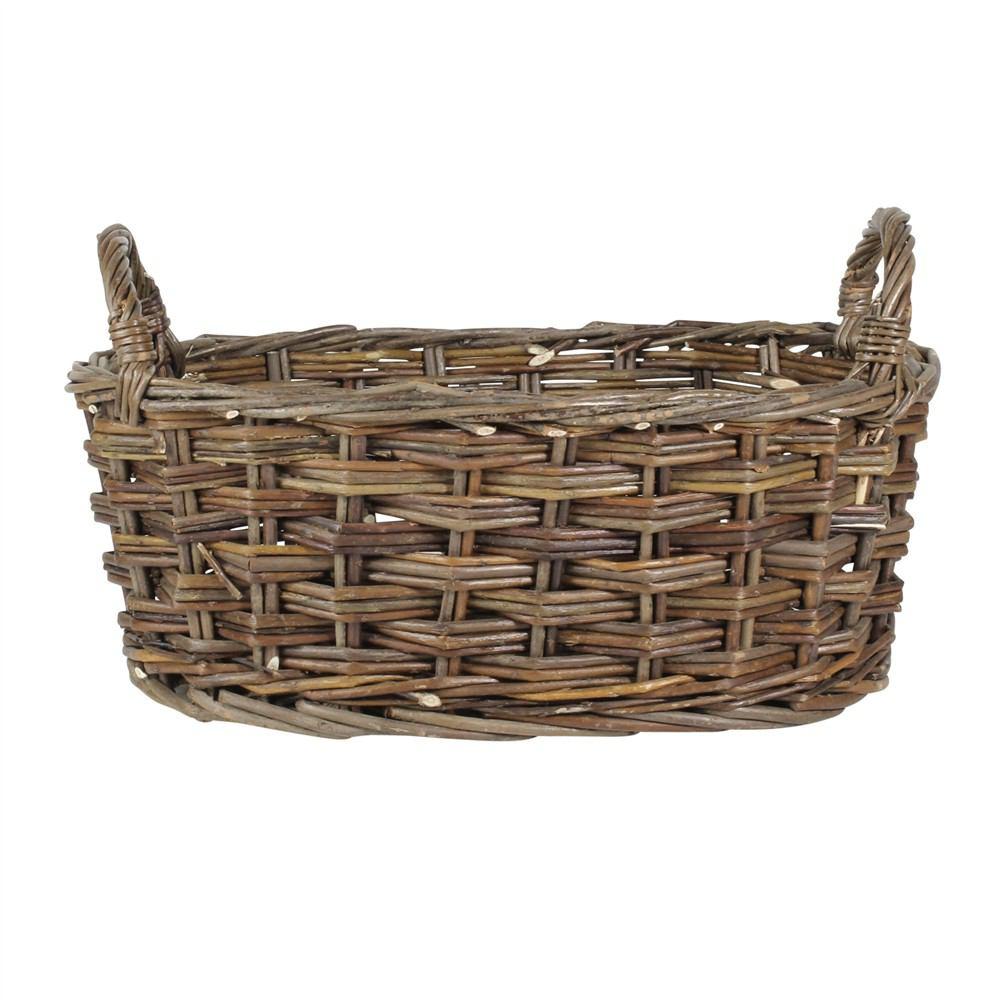 HomArt Willow Baskets Oval - Set of 6 - Natural-11