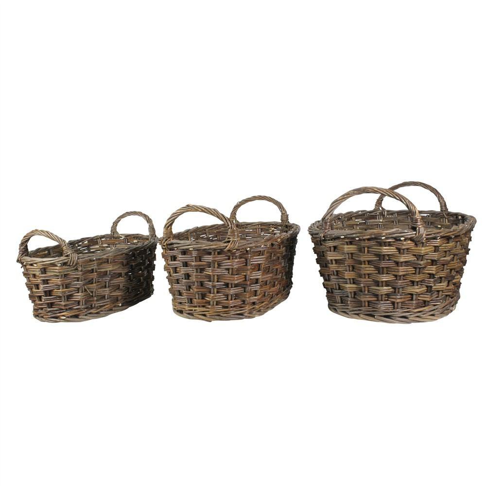 HomArt Willow Baskets Oval - Set of 6 - Natural - Feature Image-3