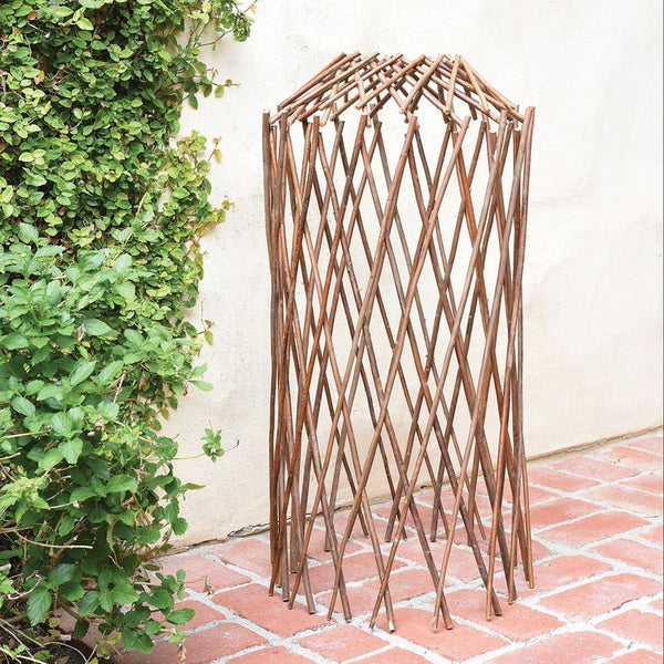 HomArt Willow Trellis - Natural - Set of 4-4