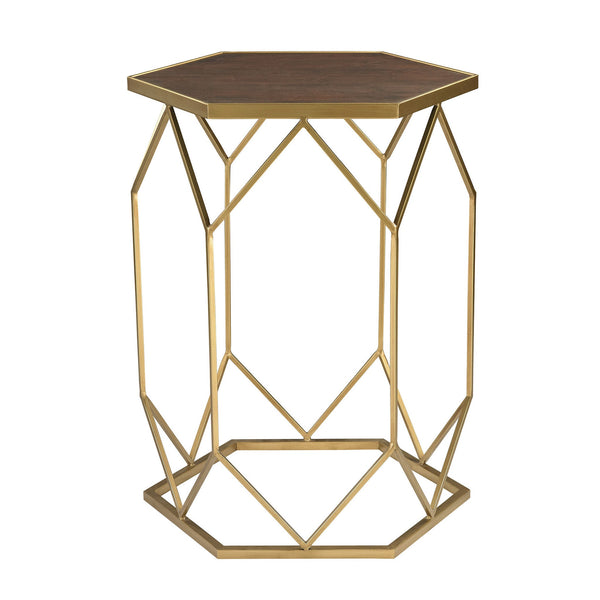Sterling Industries Hexagon Frame Side Table | Modishstore | Side Tables