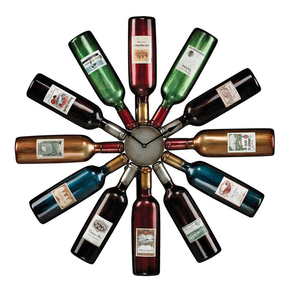 Sterling Industries Wine Bottle Clock | Modishstore | Clocks