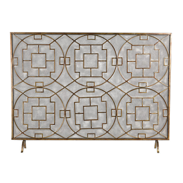 Sterling Industries Geometric Fire screen | Modishstore | Fireplace Accessories