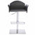 Vig Furniture Modrest Emily Modern Black Eco-Leather Bar Stool | Modishstore | Bar Stools
