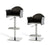 Vig Furniture Modrest Emily Modern Black Eco-Leather Bar Stool | Modishstore | Bar Stools-2
