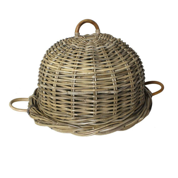 HomArt Hampton Rattan Food Cover - Rustique Dark Grey-3