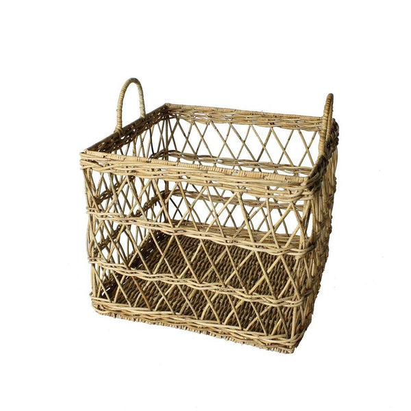 HomArt Kuta Rattan Baskets - Set of 3 - Rattan-5