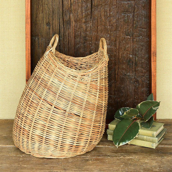 HomArt Cebu Rattan Basket - Rattan | Modishstore | Bins, Baskets & Buckets