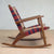 Masaya Handwoven Rocking Chair - Momotombo Pattern And Rosita Walnut