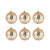 Pomeroy Round Optic Set of 6 Ornaments | Modishstore | Holiday