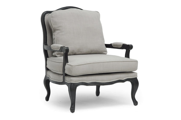 Baxton Studio Antoinette Classic Antiqued French Accent Chair | Modishstore | Accent Chairs