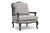 Baxton Studio Antoinette Classic Antiqued French Accent Chair | Modishstore | Accent Chairs