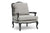 Baxton Studio Antoinette Classic Antiqued French Accent Chair | Modishstore | Accent Chairs