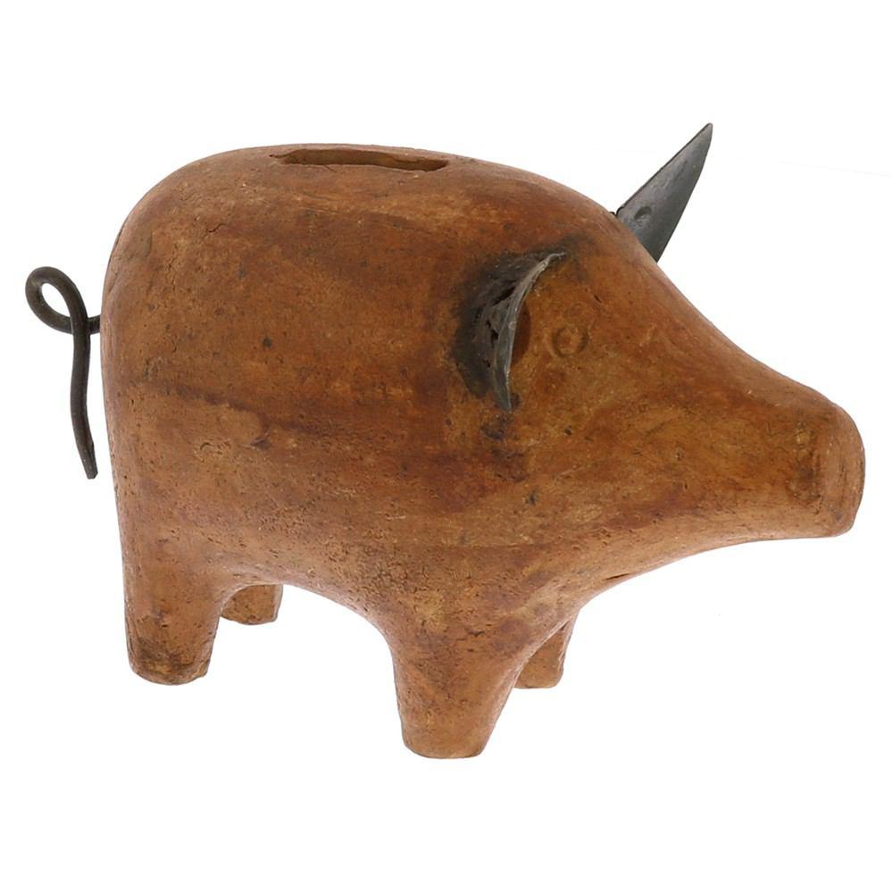 HomArt Terra Cotta Pig Bank - Set of 6-2