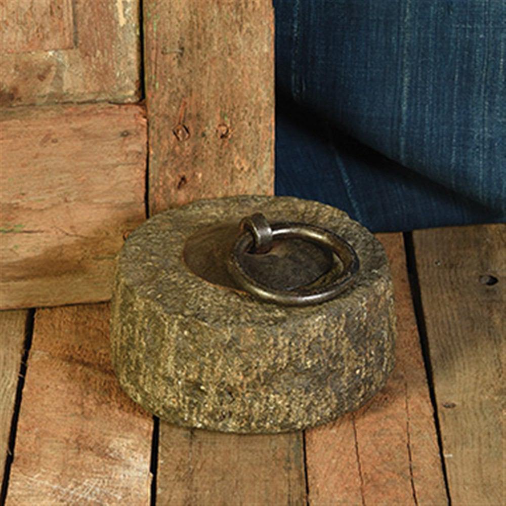 HomArt Stone Doorstop with Iron Ring - Feature Image | Modishstore | Home Accents