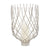 Dimond Home Silver Vortex Hurricane | Modishstore | Candle Holders