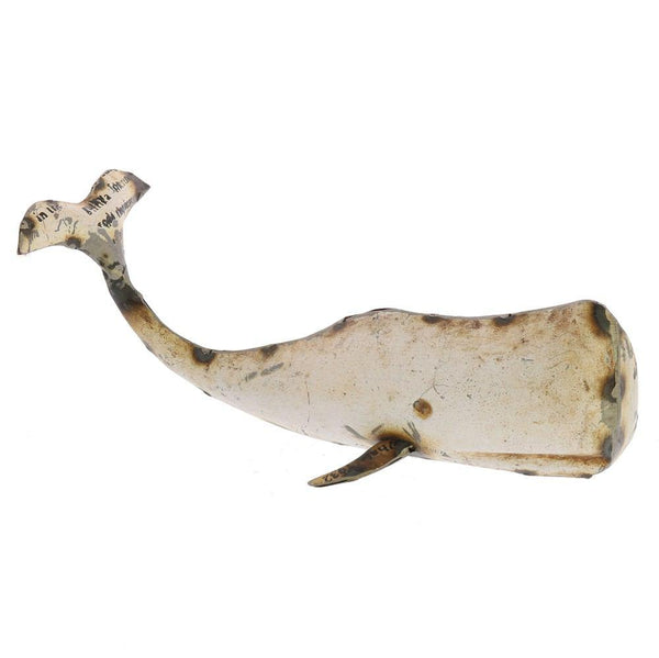 HomArt White Metal Whale - White - Small-3