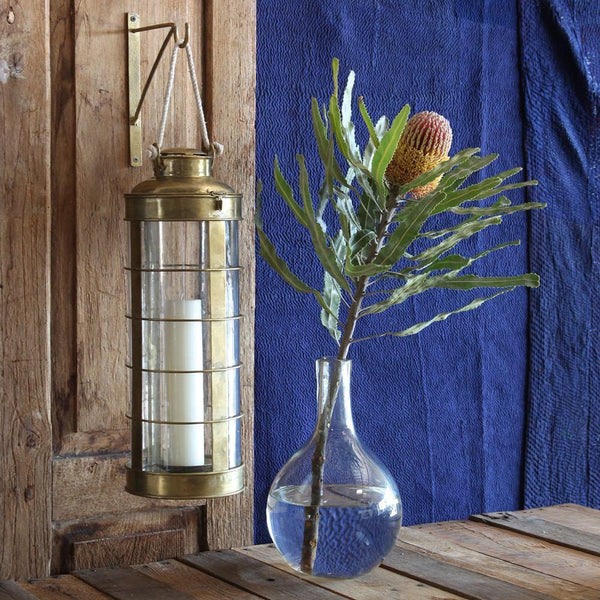 HomArt Caravan Brass Lantern - Antique Brass-6