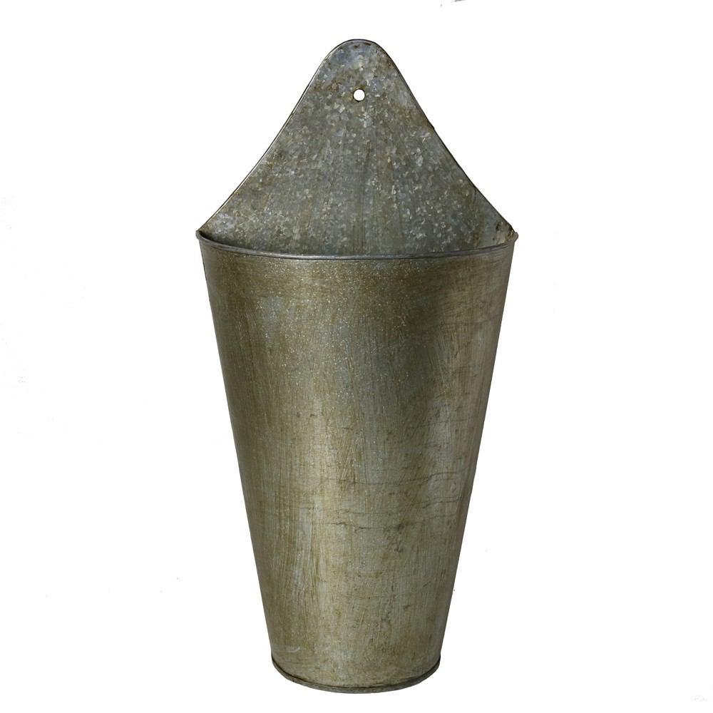 metal hanging bucket wall planter HomArt Avery Wall Planter, Iron Bucket