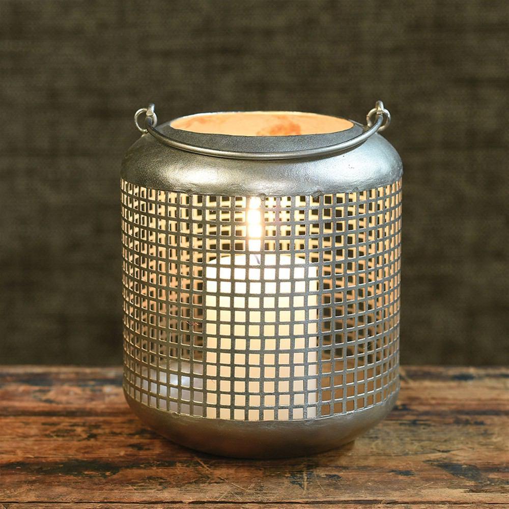 HomArt Astrid Mesh Lantern - Antique Nickel - Set of 4-5