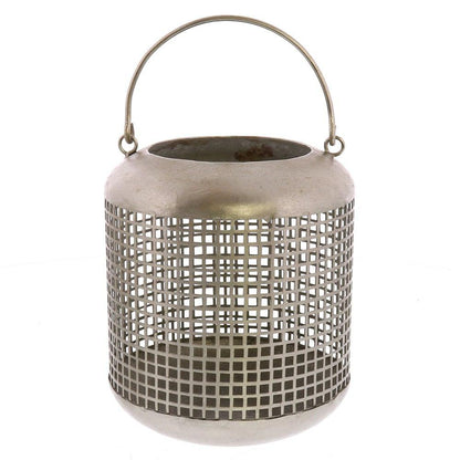HomArt Astrid Mesh Lantern - Antique Nickel - Small-3