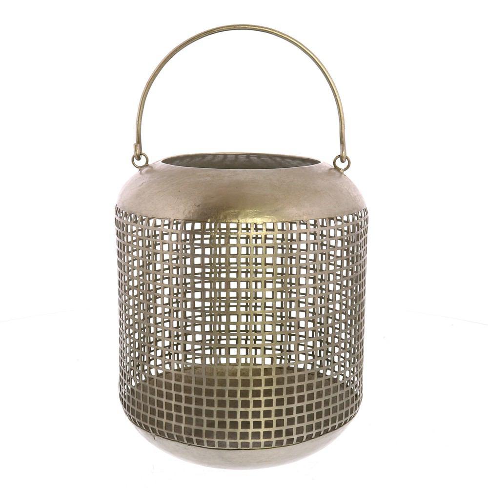 HomArt Astrid Mesh Lantern - Antique Nickel - Set of 4 - Feature Image-2