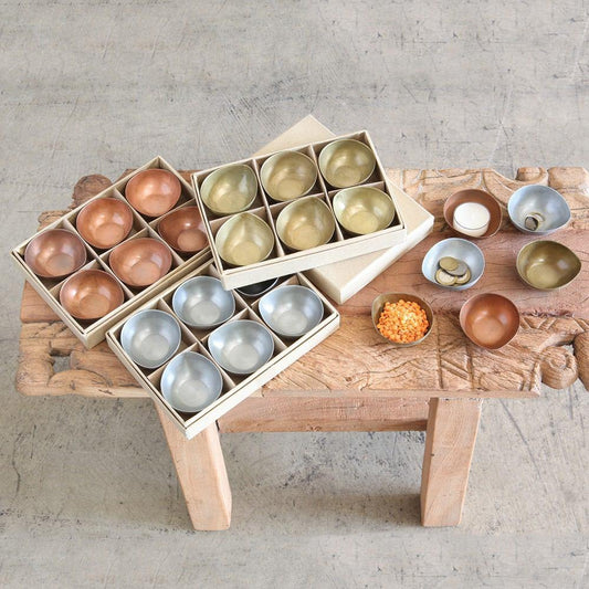 HomArt Alma Metal Tealight Holder - Boxed Set of 24 | Modishstore | Candle Holders