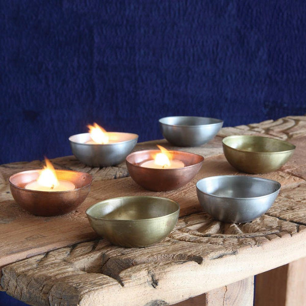 HomArt Alma Metal Tealight Holder - Boxed Set of 24-5