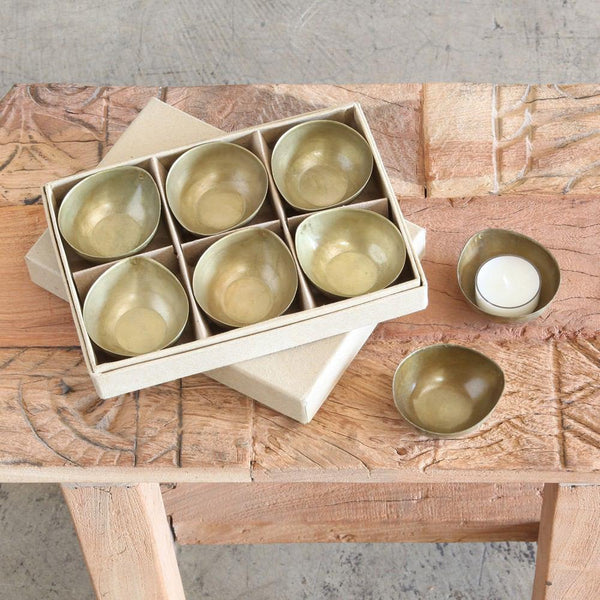 HomArt Alma Metal Tealight Holder - Boxed Set of 24-6