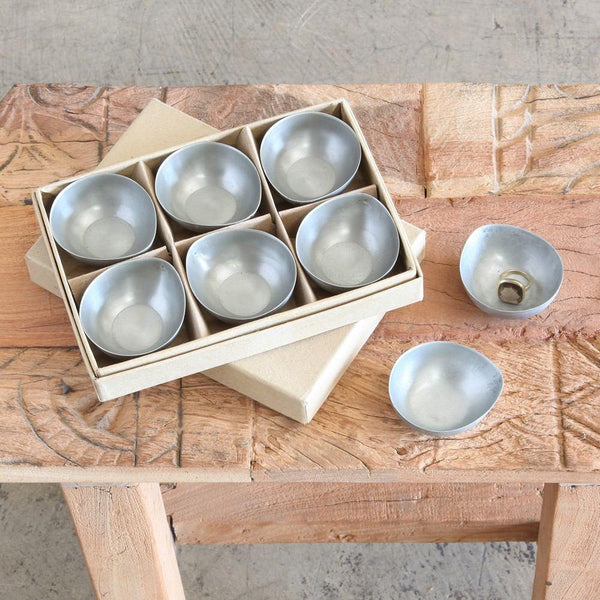 HomArt Alma Metal Tealight Holder - Boxed Set of 24-7