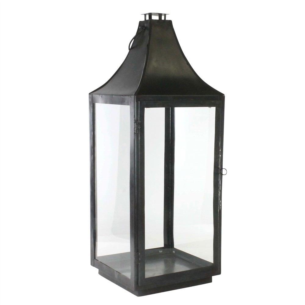 HomArt Cole Metal Lantern - Black Waxed - Feature Image-2