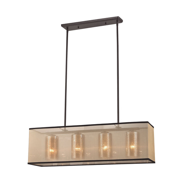 ELK Lighting Diffusion 4 Light Chandelier In Oil Rubbed Bronze - 57028/4 | Modishstore | Chandeliers