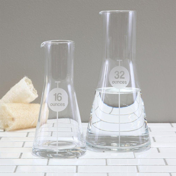 HomArt Glass Flask 32 oz - Clear - Set of 4-3