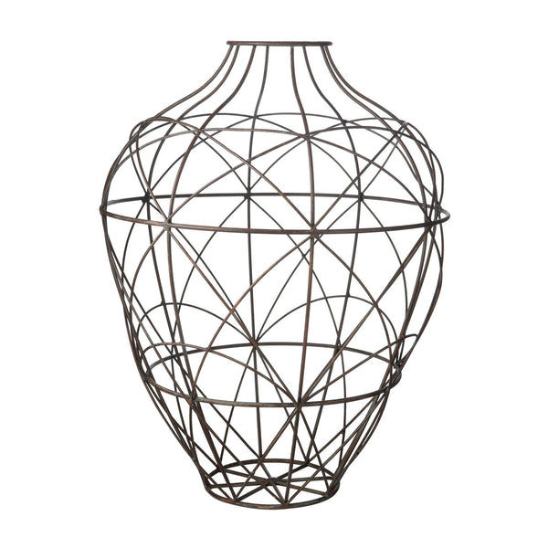 Dimond Home Wire Vessel In Russet