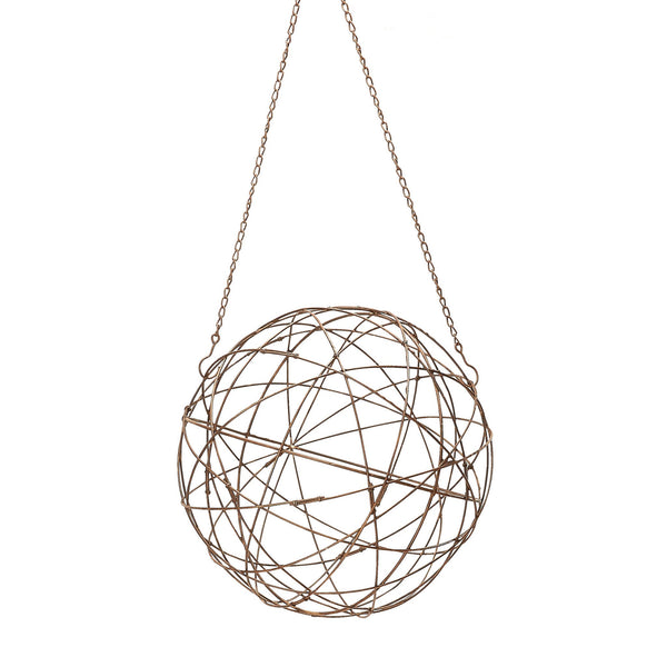 Dimond Home Aged Iron Wire Sphere | Modishstore | Sculptures