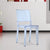 Fine Mod Imports Clear Square Side Chair | Accent Chairs | Modishstore