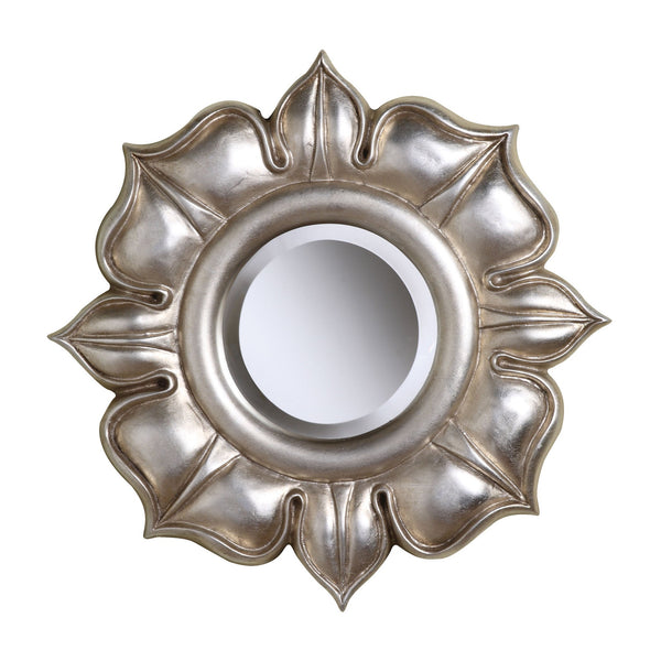 Sterling Industries Lotus In Bright Silver Leaf | Modishstore | Mirrors