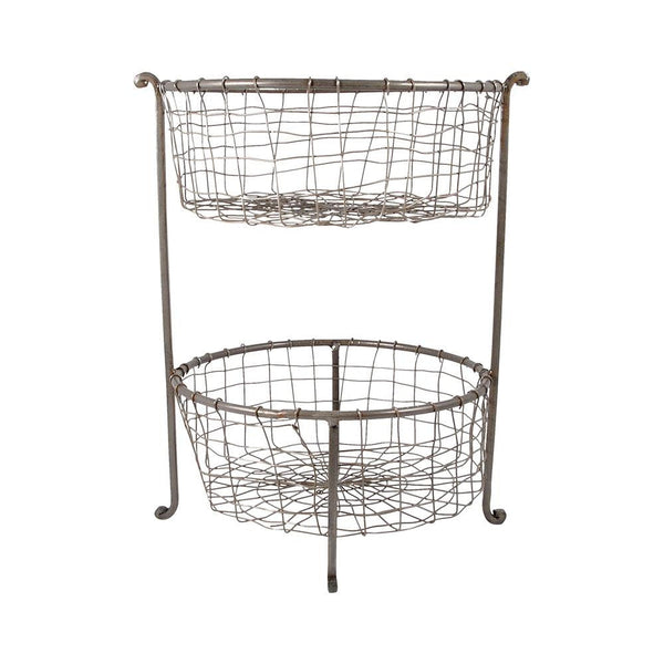 Pomeroy Rockwell Double Utility Basket | Modishstore | Bins, Baskets & Buckets