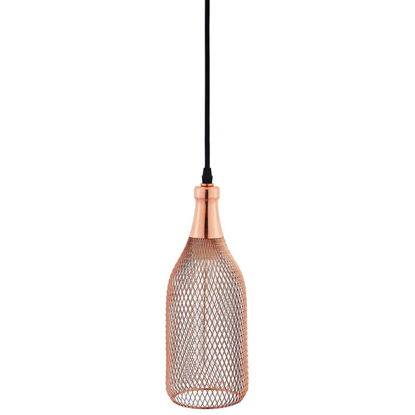 Modway Glimmer Bottle-Shaped Rose Gold Pendant Light | Pendant Lamps | Modishstore-3