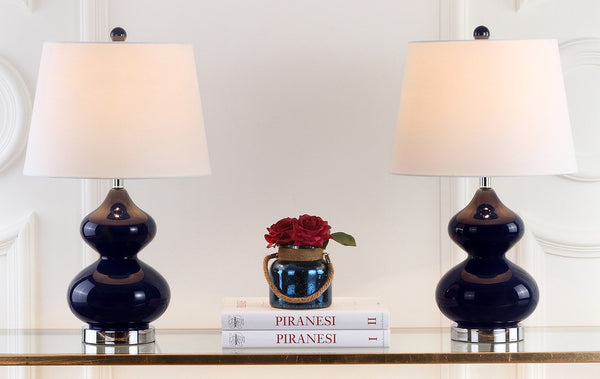Safavieh Eva Double Gourd Glass Lamp | Table Lamps |  Modishstore  - 11