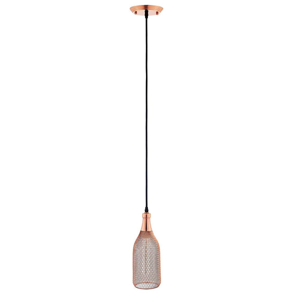 Modway Glimmer Bottle-Shaped Rose Gold Pendant Light | Pendant Lamps | Modishstore-4